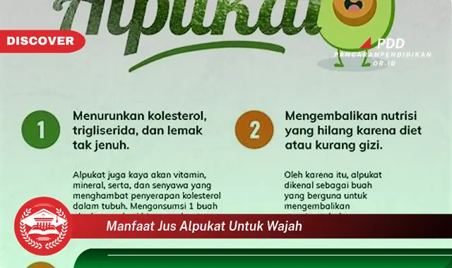 manfaat jus alpukat untuk wajah